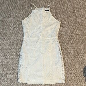 TOPSHOP White Lace Mini Dress